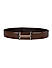 Brown Plain Leather Belt